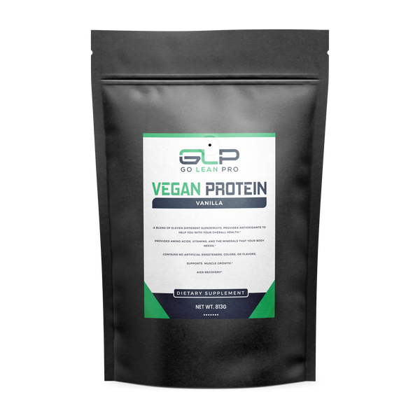 Vegan Protein Powder by GLP - Promotes Overall Wellness - Supports Muscle Growth & Aids Recovery - Vanilla - 813g - goleanpro