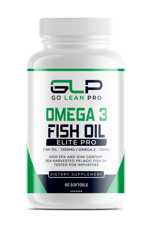 Omega 3 Fish Oil Dietary Supplement by GLP - Contain Triglyceride EPA & DHA - Support Heart, Brain & Joint - 60 Softgels - goleanpro
