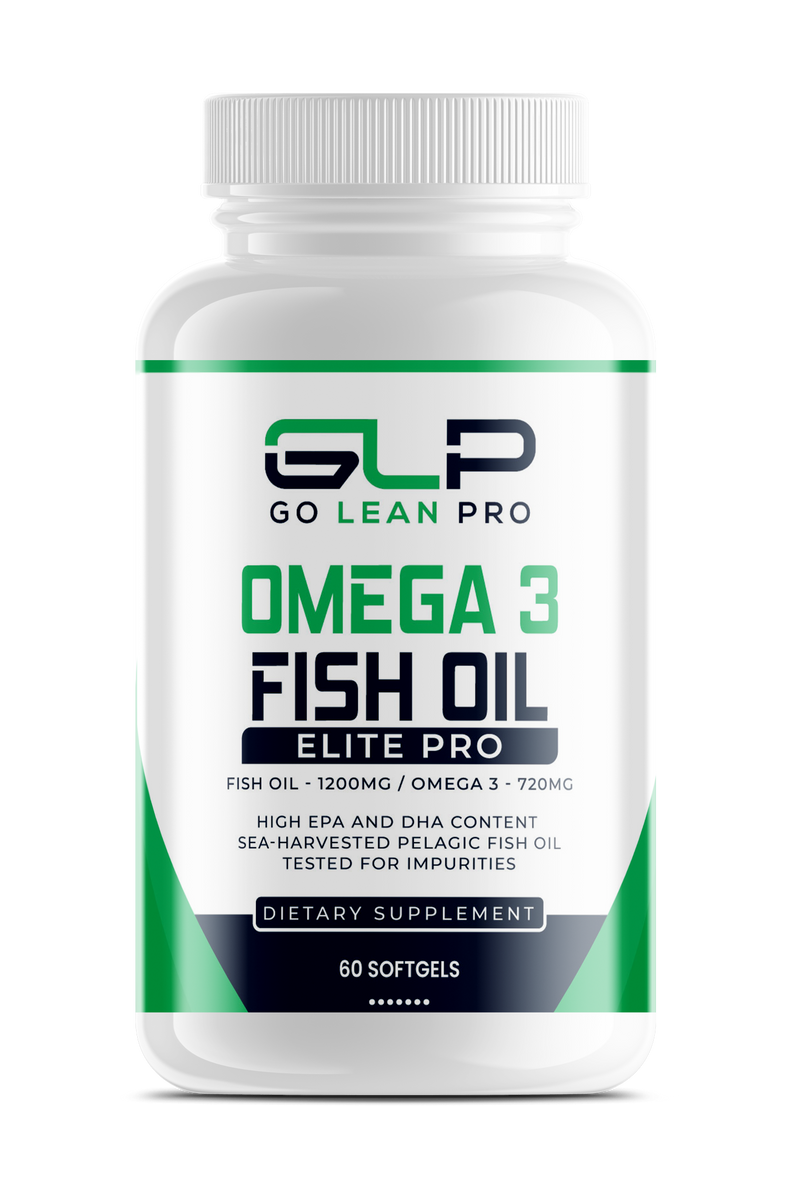Omega 3 Fish Oil Dietary Supplement by GLP - Contain Triglyceride EPA & DHA - Support Heart, Brain & Joint - 60 Softgels - goleanpro