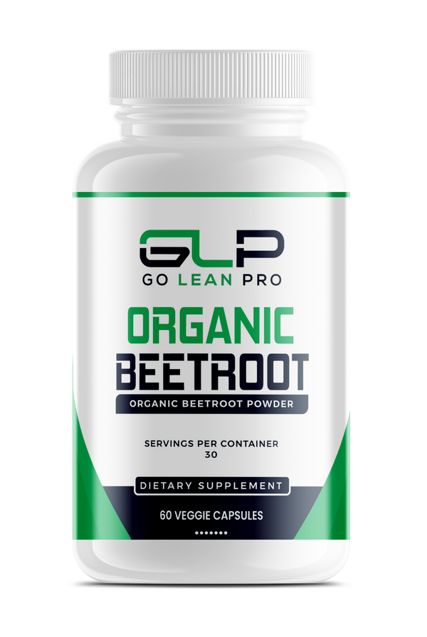 Organic Beetroot Dietary Supplement by GLP - Supports Performance & Energy Levels - Energize your Circulation - 60 Capsules - goleanpro