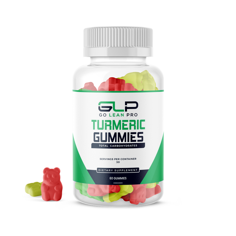 Turmeric Dietary Supplement by GLP - Contain Ginger & Black Pepper Extract - Provides Joint & Immune Support - 60 Gummies - goleanpro