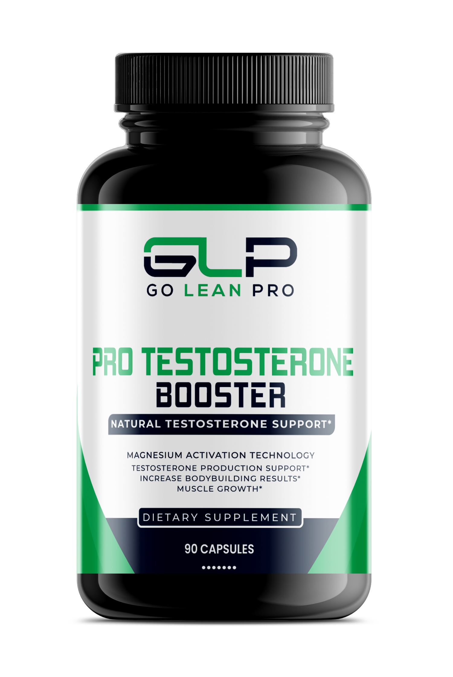 Pro Testosterone Booster Supplement by GLP - Increase Bodybuilding Results & Muscle Growth - 90 Capsules - goleanpro