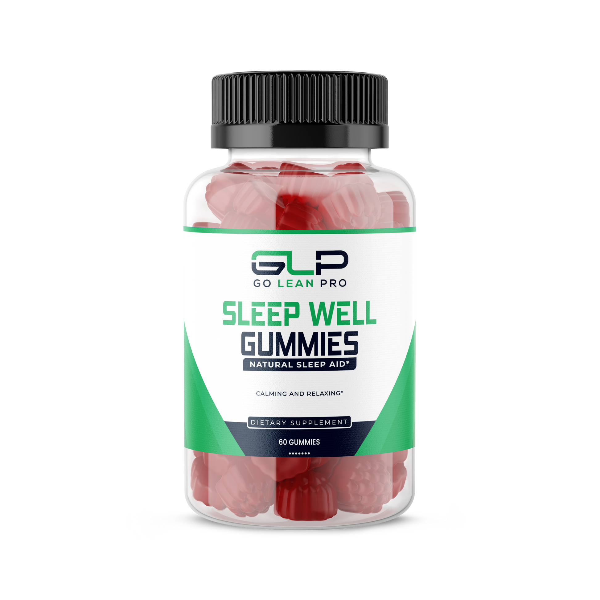 Sleep Well Gummies by GLP - Natural Sleep Aid - Calming & Relaxing - Contains Vitamins & L-Theanine - 60 Gummies - goleanpro