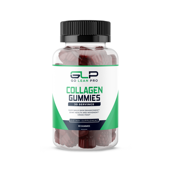 Collagen Gummies by GLP – Promote Hair, Skin & Nails Health - Support Joint Health & Movement - Grass Fed - 60 Gummies - goleanpro