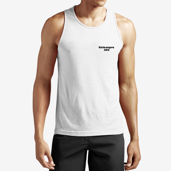 Tank Top Shirt by GLP - Front Logo Print Shirt for Men's Performance - Comfortable, Breathable & Machine Washable - goleanpro